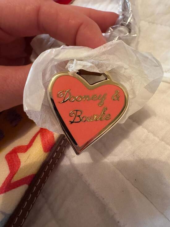 Dooney & Bourke Vintage Y2K 'IT Collection' Rainbow Logo Bitsy Bag - Picture 2 of 5